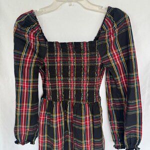 J.Crew Tartan Midi Dress - Size XS